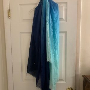 Large Blue Ombré Scarf!